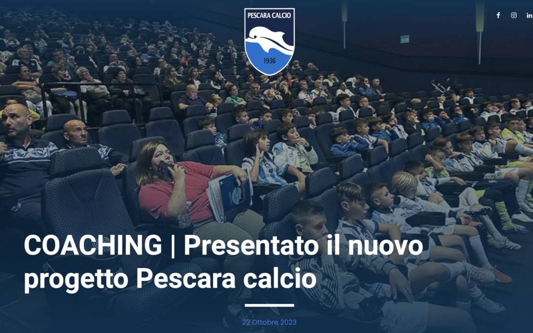 Coaching all’Academy Pescara Calcio